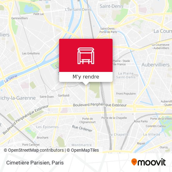 Cimetière Parisien plan