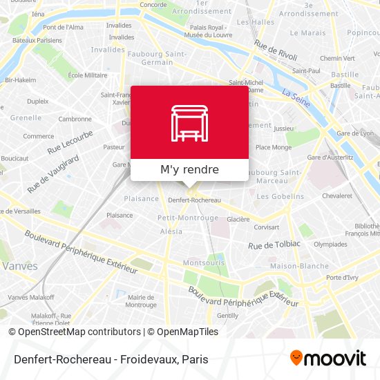 Denfert-Rochereau - Froidevaux plan