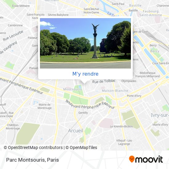 Parc Montsouris plan