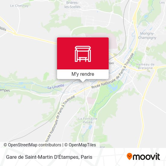 Gare de Saint-Martin D'Étampes plan