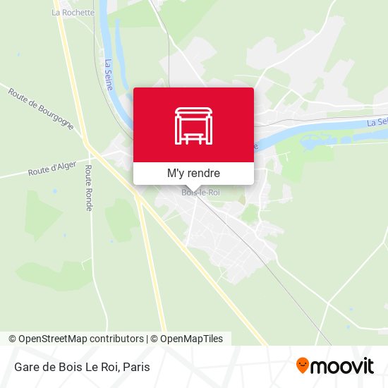 Gare de Bois Le Roi plan