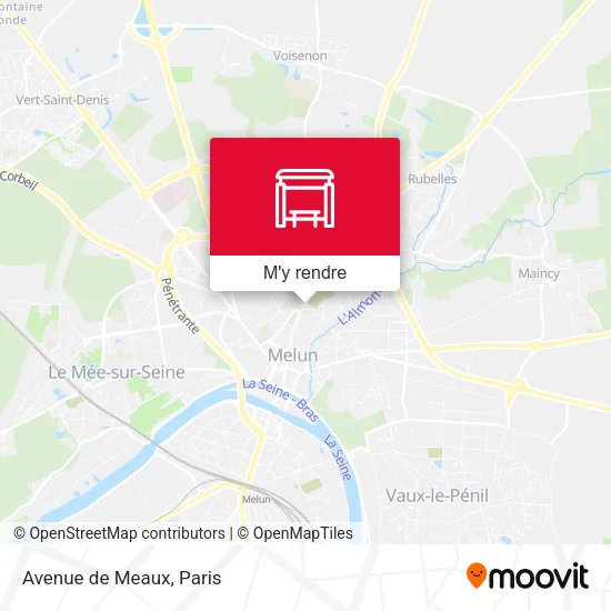 Avenue de Meaux plan