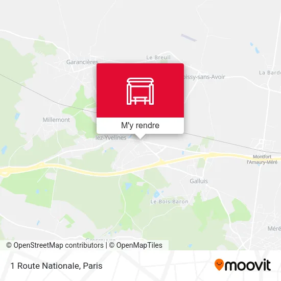 1 Route Nationale plan