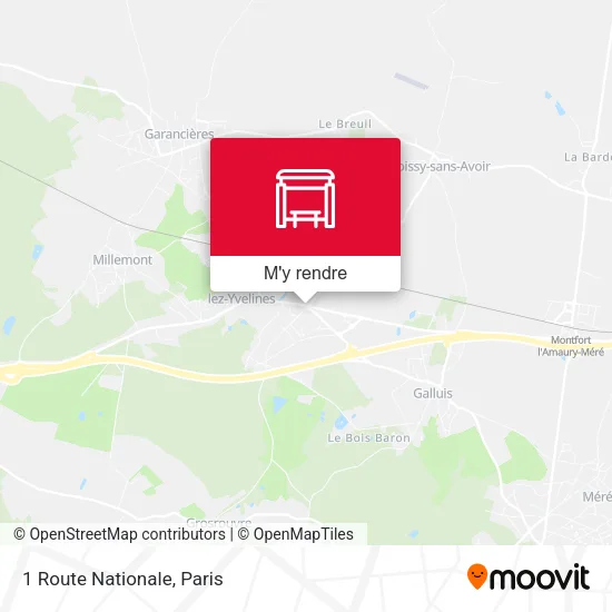 1 Route Nationale plan