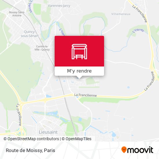 Route de Moissy plan