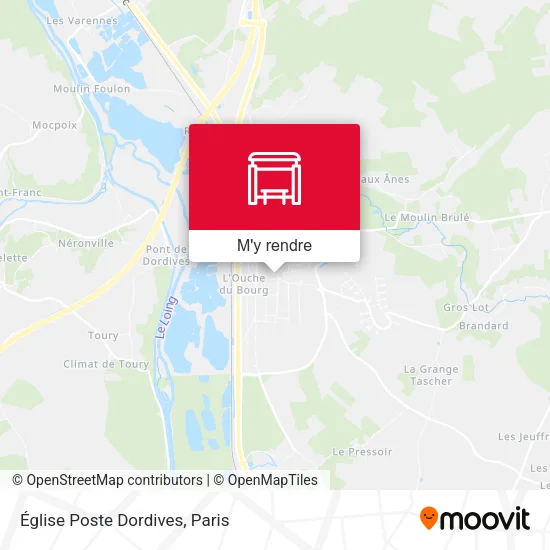 Église Poste Dordives plan