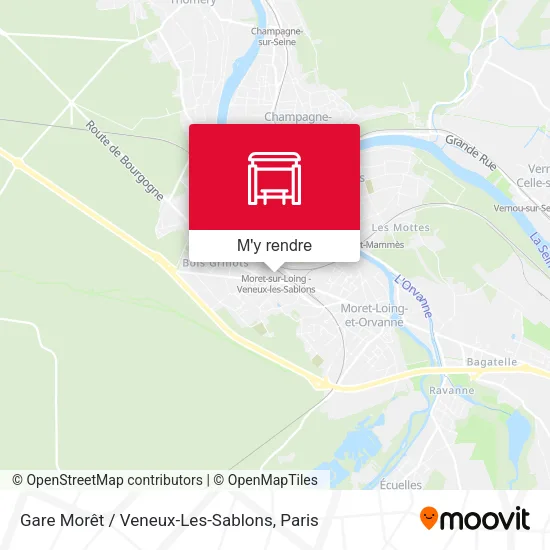 Gare Morêt / Veneux-Les-Sablons plan
