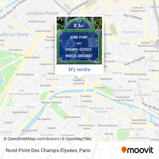 Rond-Point Des Champs-Élysées plan