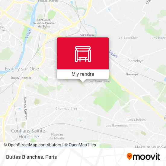 Buttes Blanches plan