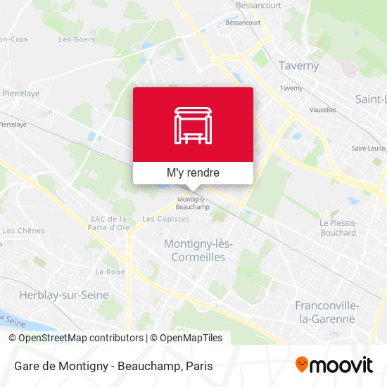 Gare de Montigny - Beauchamp plan