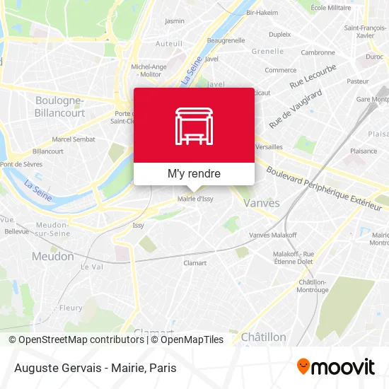 Auguste Gervais - Mairie plan