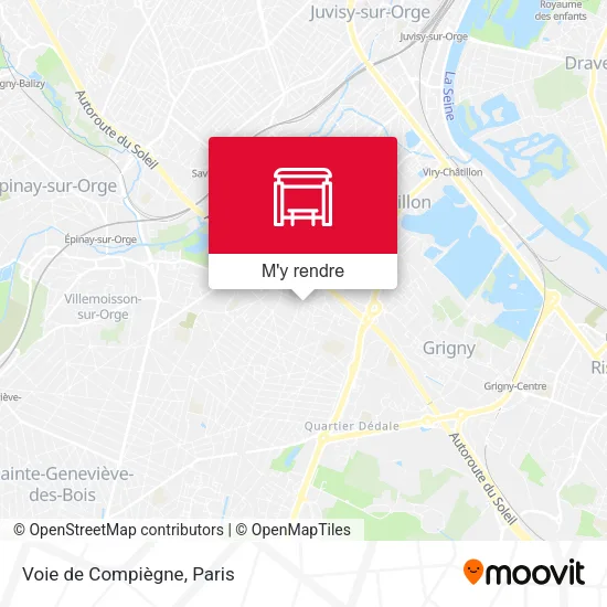 Voie de Compiègne plan