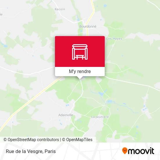 Rue de la Vesgre plan