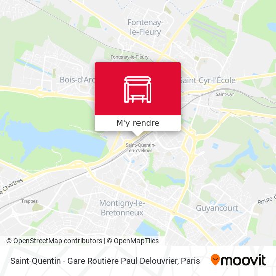 Saint-Quentin - Gare Routière Paul Delouvrier plan