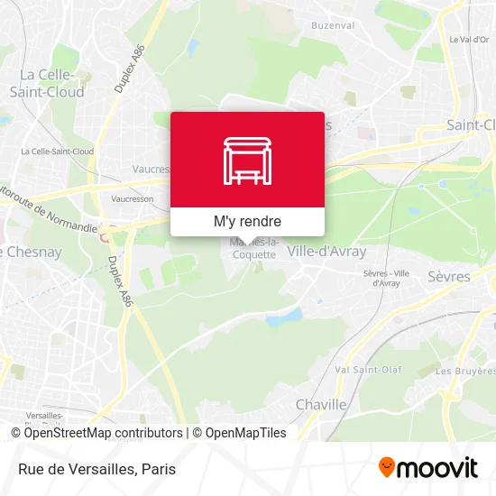 Rue de Versailles plan