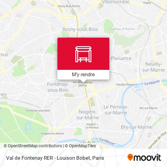 Val de Fontenay RER - Louison Bobet plan