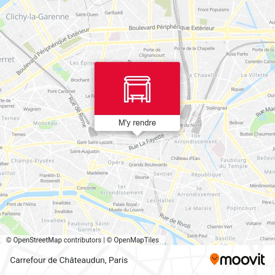 Carrefour de Châteaudun plan