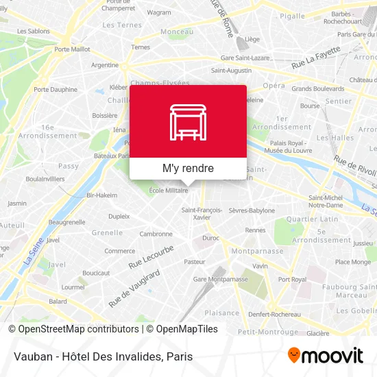 Vauban - Hôtel Des Invalides plan
