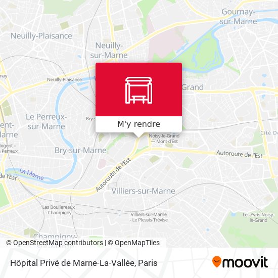Hôpital Privé de Marne-La-Vallée plan