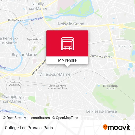 Collège Les Prunais plan