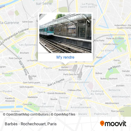 Barbès - Rochechouart plan