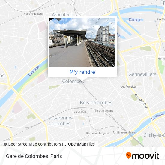 Gare de Colombes plan