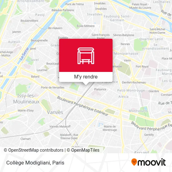 Collège Modigliani plan
