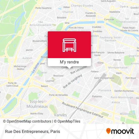 Rue Des Entrepreneurs plan