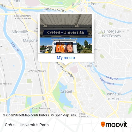 Créteil - Université plan