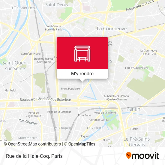 Rue de la Haie-Coq plan