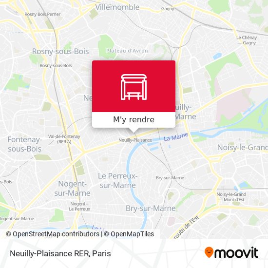 Neuilly-Plaisance RER plan