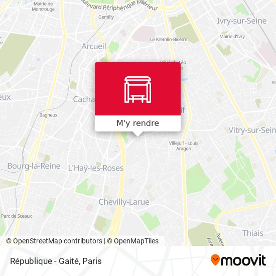 République - Gaité plan