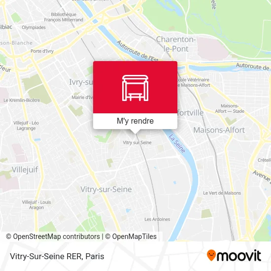 Vitry-Sur-Seine RER plan