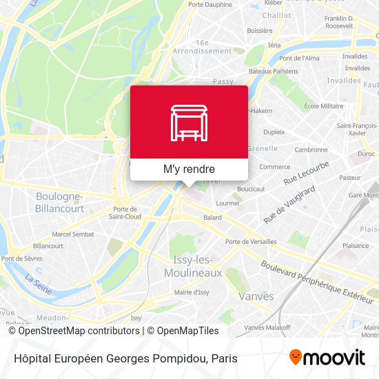 Hôpital Européen Georges Pompidou plan
