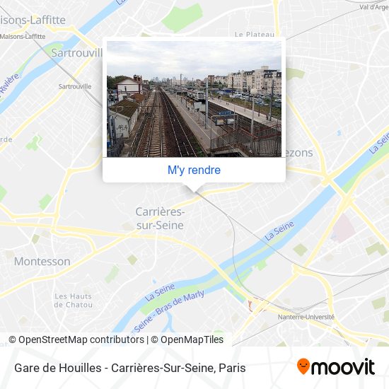 Gare de Houilles - Carrières-Sur-Seine plan