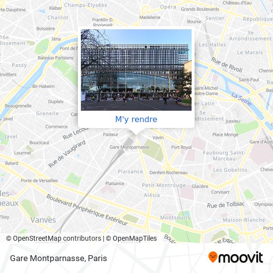 Gare Montparnasse plan