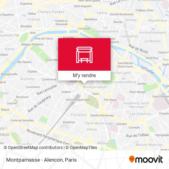 Montparnasse - Alencon plan