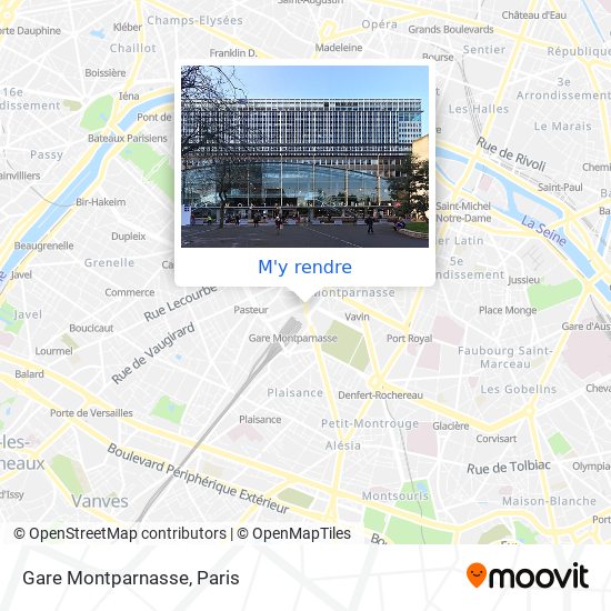 Gare Montparnasse plan