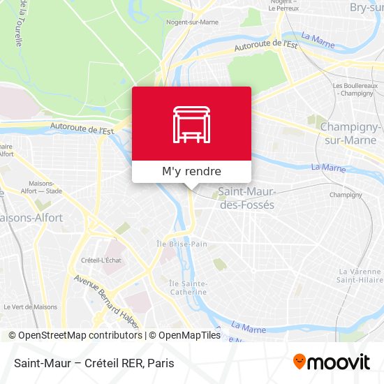 Saint-Maur – Créteil RER plan