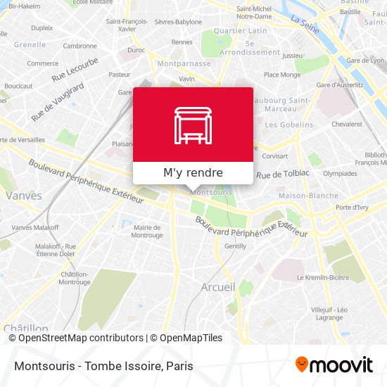 Montsouris - Tombe Issoire plan