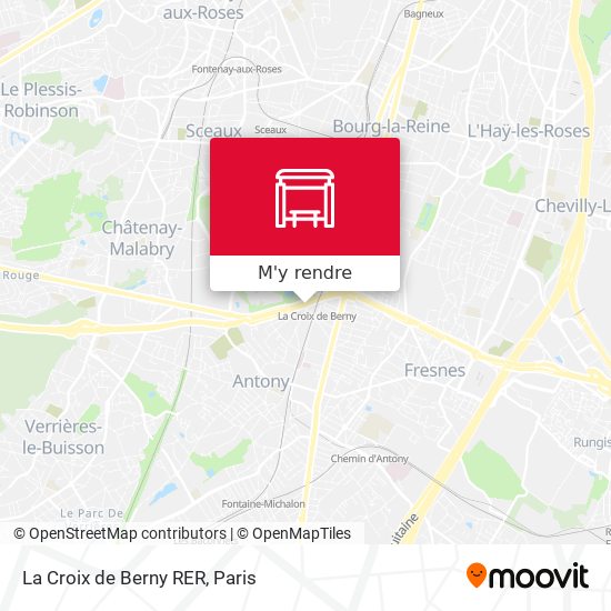 La Croix de Berny RER plan