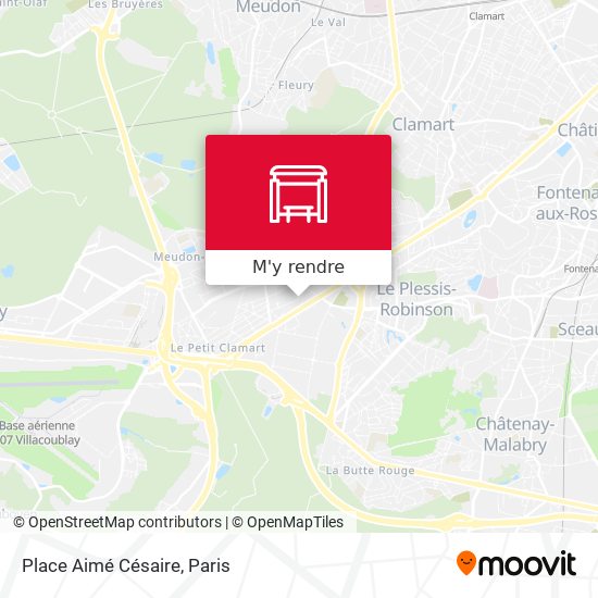 Place Aimé Césaire plan