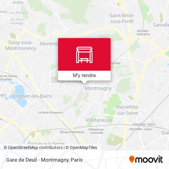 Gare de Deuil - Montmagny plan