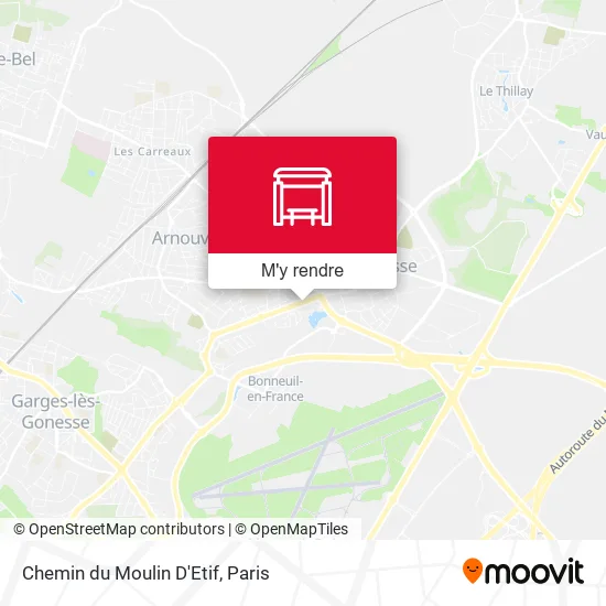 Chemin du Moulin D'Etif plan