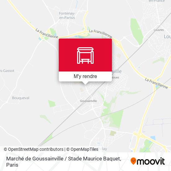 Marché de Goussainville / Stade Maurice Baquet plan