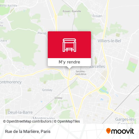 Rue de la Marlière plan