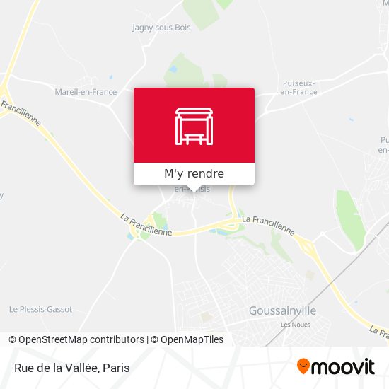 Rue de la Vallée plan