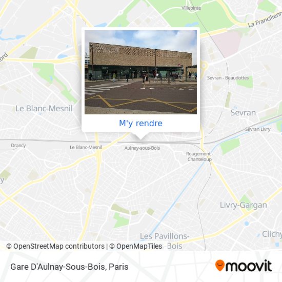 Gare D'Aulnay-Sous-Bois plan
