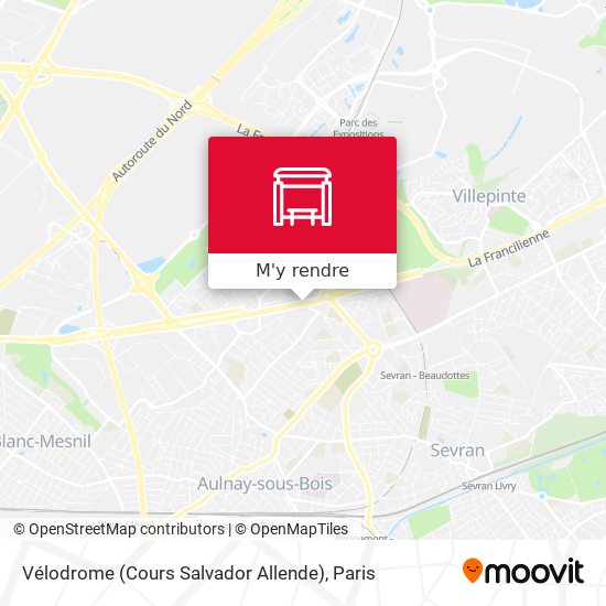 Vélodrome (Cours Salvador Allende) plan