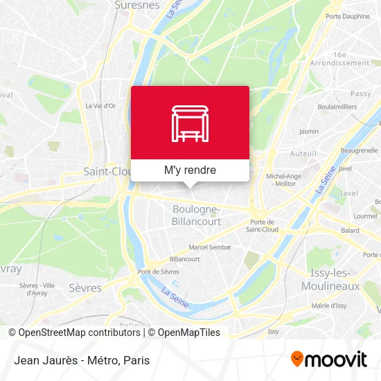 Jean Jaurès - Métro plan